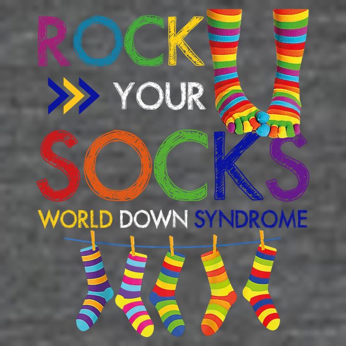 Rock Your Socks World Down Syndrome Awareness Baby Bodysuit