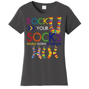 Rock Your Socks World Down Syndrome Awareness Women's T-Shirt