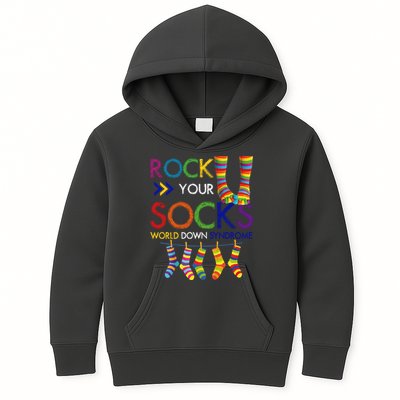 Rock Your Socks World Down Syndrome Awareness Kids Hoodie