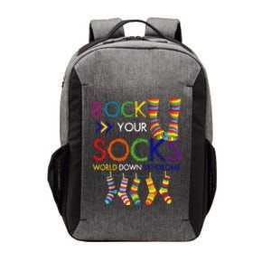 Rock Your Socks World Down Syndrome Awareness Vector Backpack