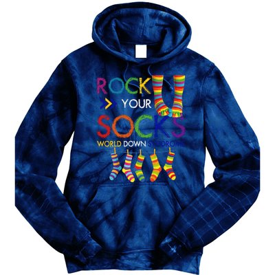 Rock Your Socks World Down Syndrome Awareness Tie Dye Hoodie