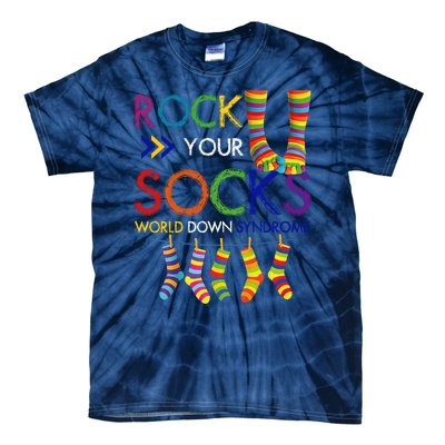 Rock Your Socks World Down Syndrome Awareness Tie-Dye T-Shirt