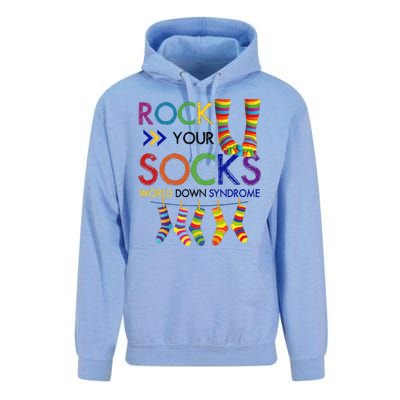 Rock Your Socks World Down Syndrome Awareness Unisex Surf Hoodie