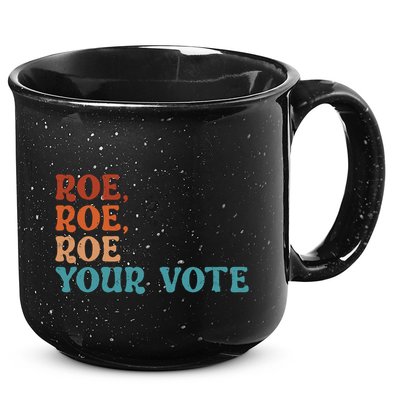 Roe Your Vote Pro Choice Women’S Rights Vintage Retro 15oz Campfire Ceramic Mug