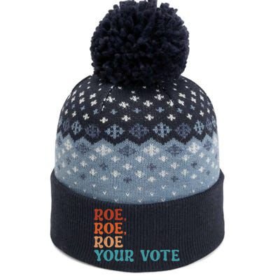 Roe Your Vote Pro Choice Women’S Rights Vintage Retro The Baniff Cuffed Pom Beanie