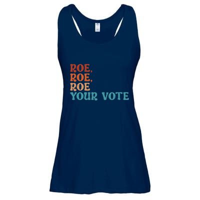Roe Your Vote Pro Choice Women’S Rights Vintage Retro Ladies Essential Flowy Tank