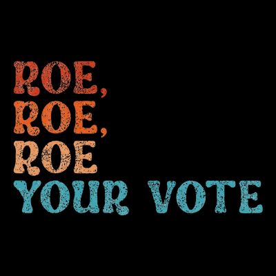 Roe Your Vote Rights Vintage Retro T-Shirt