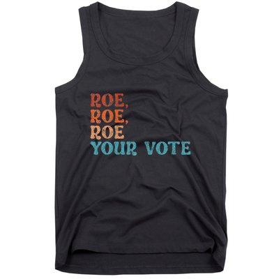 Roe Your Vote Rights Vintage Retro Tank Top