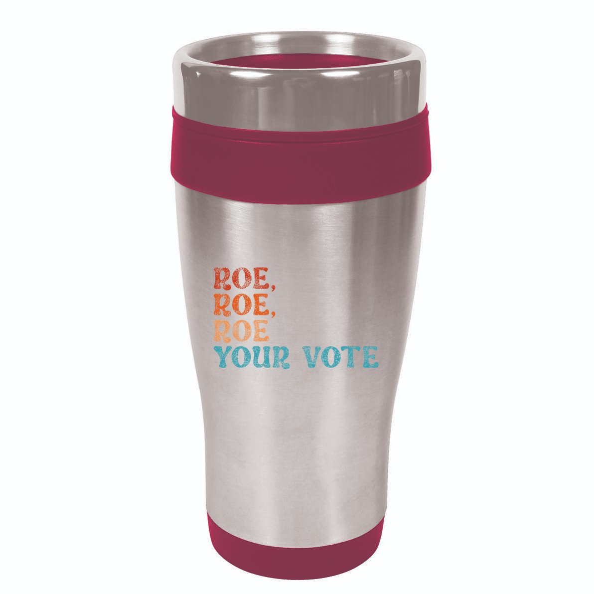 Roe Your Vote Rights Vintage Retro 16oz Travel Tumbler