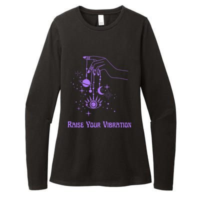 Raise Your Vibration New Age Purple Law Of Attraction Cute Gift Womens CVC Long Sleeve Shirt