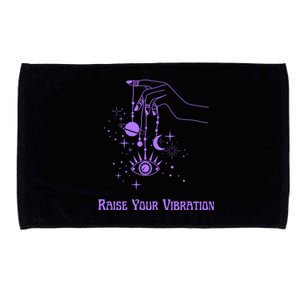 Raise Your Vibration New Age Purple Law Of Attraction Cute Gift Microfiber Hand Towel