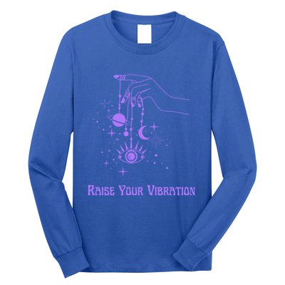 Raise Your Vibration New Age Purple Law Of Attraction Cute Gift Long Sleeve Shirt