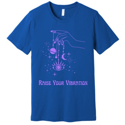 Raise Your Vibration New Age Purple Law Of Attraction Cute Gift Premium T-Shirt