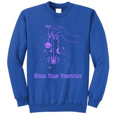 Raise Your Vibration New Age Purple Law Of Attraction Cute Gift Tall Sweatshirt