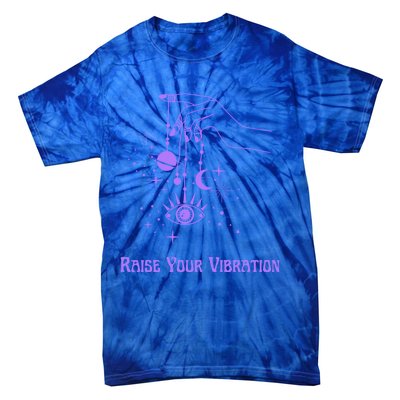 Raise Your Vibration New Age Purple Law Of Attraction Cute Gift Tie-Dye T-Shirt