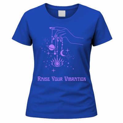 Raise Your Vibration New Age Purple Law Of Attraction Cute Gift Women's T-Shirt