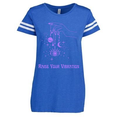 Raise Your Vibration New Age Purple Law Of Attraction Cute Gift Enza Ladies Jersey Football T-Shirt