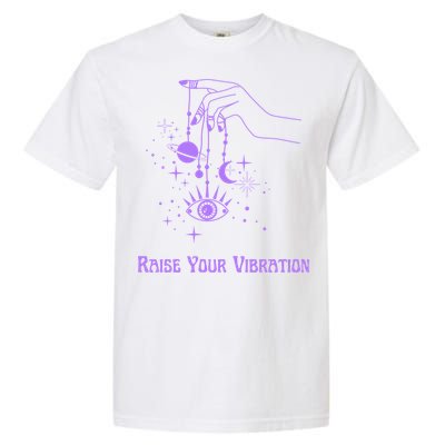 Raise Your Vibration New Age Purple Law Of Attraction Cute Gift Garment-Dyed Heavyweight T-Shirt