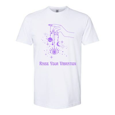 Raise Your Vibration New Age Purple Law Of Attraction Cute Gift Softstyle® CVC T-Shirt