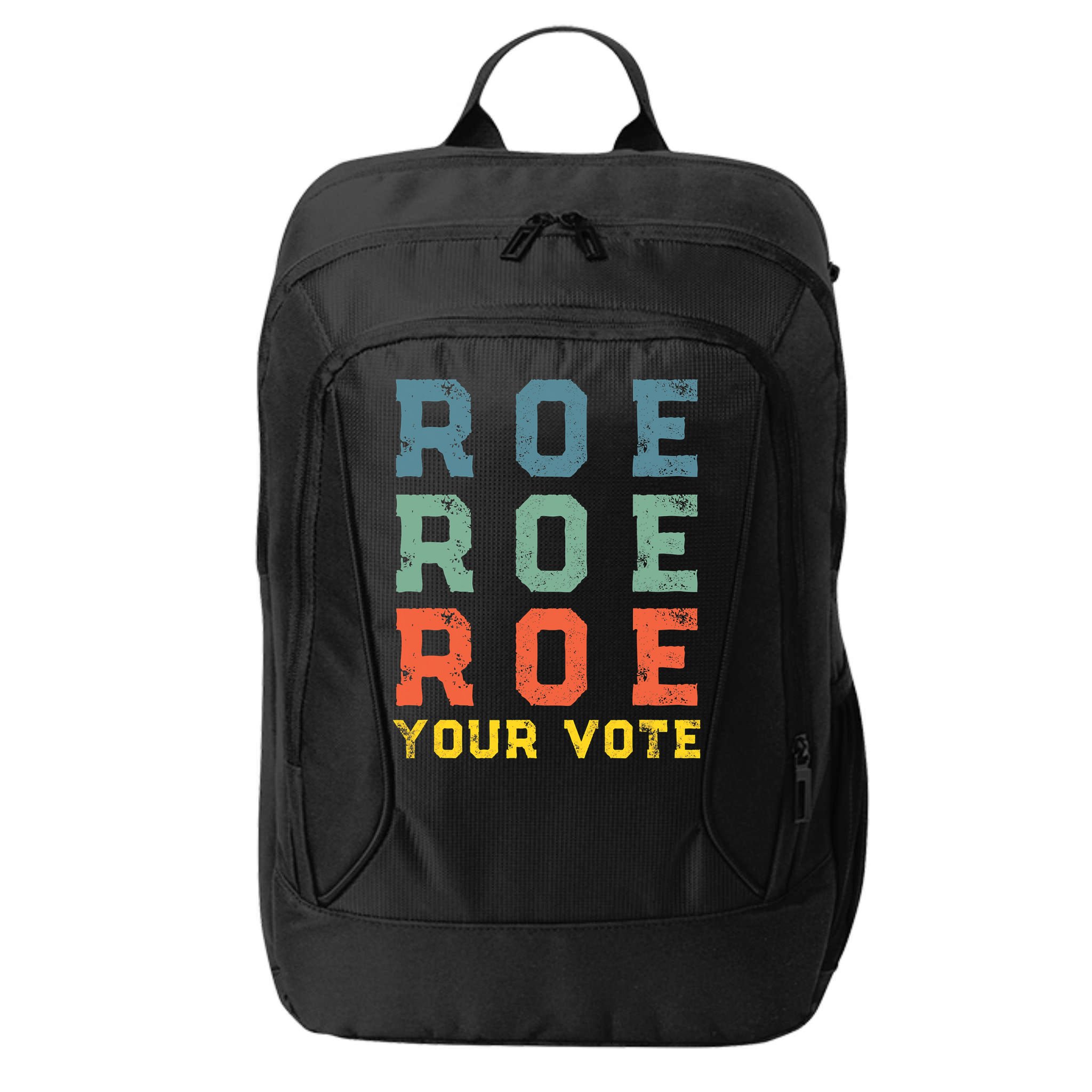 Roe Your Vote Pro Choice Vintage Retro City Backpack
