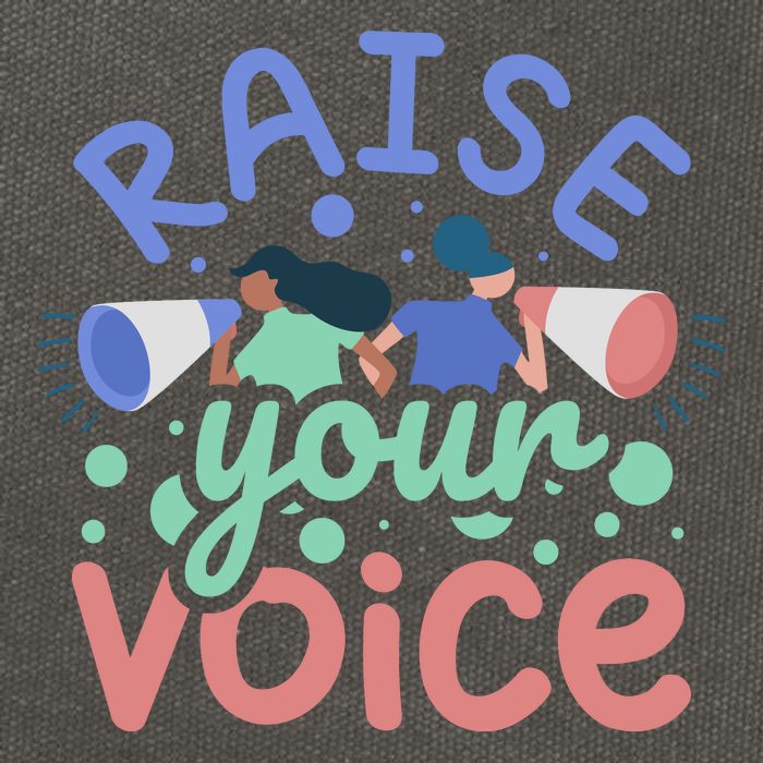 Raise Your Voice Cotton Canvas Backpack