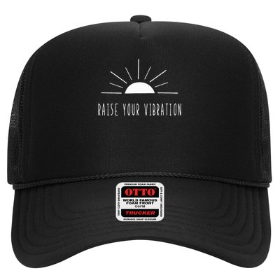Raise Your Vibration New Age Manifestation Spiritual Trucker Hat