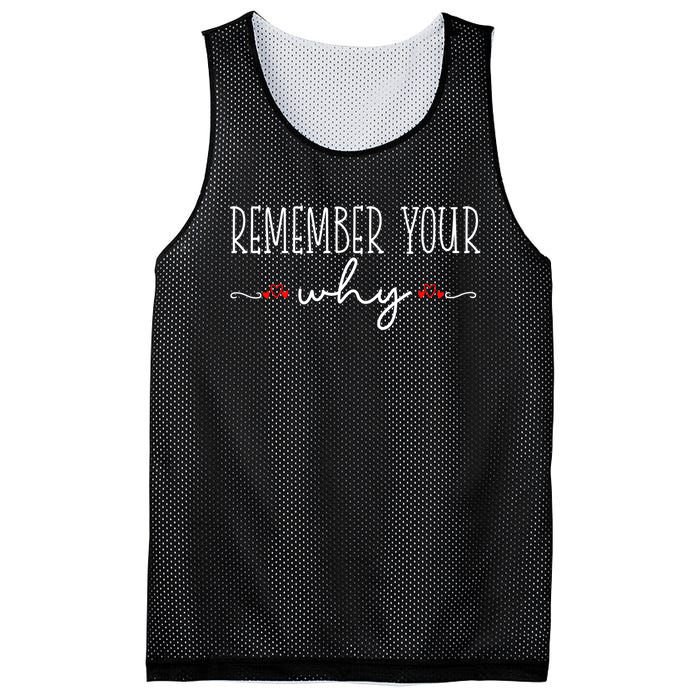 Remember Your Why Funny Sarcastic Inspirational Quote Mesh Reversible Basketball Jersey Tank