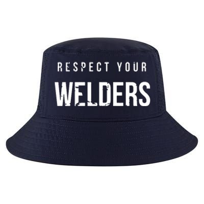 Respect Your Welders. Proud Welding Gifts For Welders Cool Comfort Performance Bucket Hat