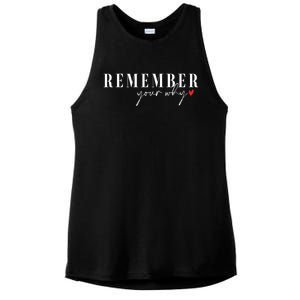 Remember Your Why Motivational Ladies PosiCharge Tri-Blend Wicking Tank