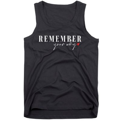 Remember Your Why Motivational Tank Top