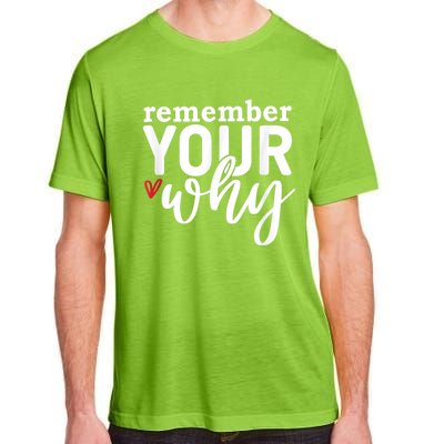 Remember Your Why Inspirational Adult ChromaSoft Performance T-Shirt