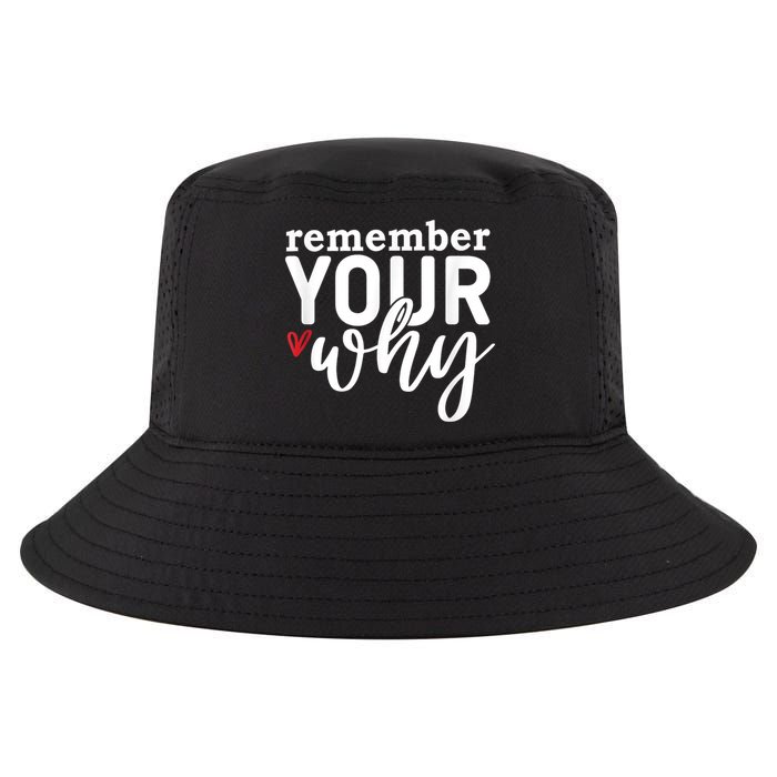 Remember Your Why Inspirational Cool Comfort Performance Bucket Hat
