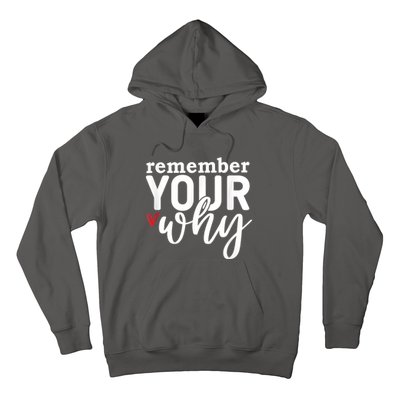 Remember Your Why Inspirational Hoodie