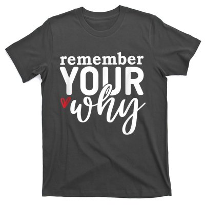 Remember Your Why Inspirational T-Shirt