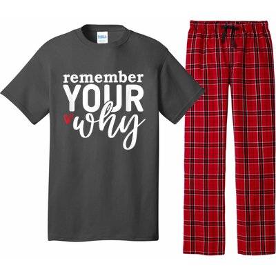 Remember Your Why Inspirational Pajama Set