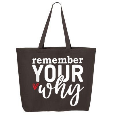 Remember Your Why Inspirational 25L Jumbo Tote