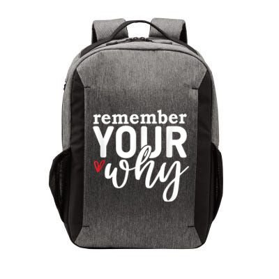 Remember Your Why Inspirational Vector Backpack