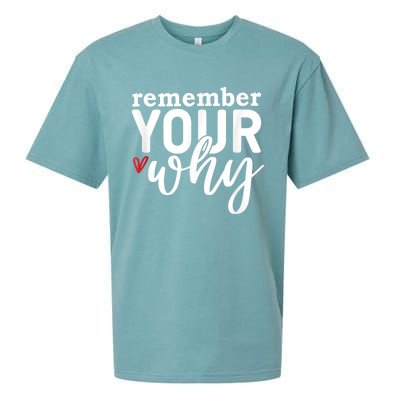 Remember Your Why Inspirational Sueded Cloud Jersey T-Shirt