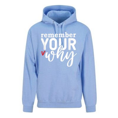 Remember Your Why Inspirational Unisex Surf Hoodie