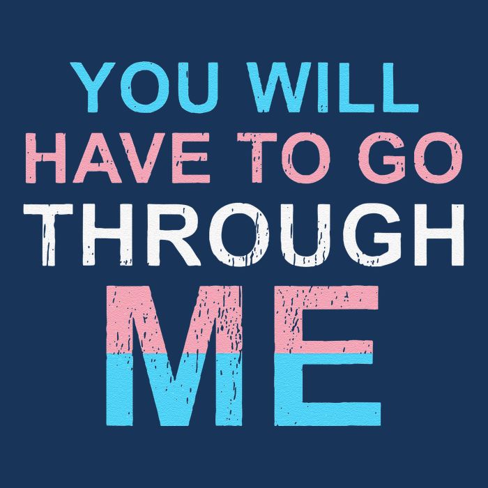Retro You Will Have To Go Through Me Lgbtq Transg Cool Comfort Performance Bucket Hat