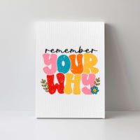 Remember Your Why Inspirational Motivational Sarcastic Canvas