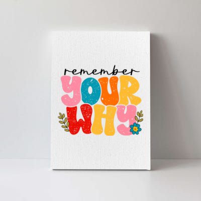 Remember Your Why Inspirational Motivational Sarcastic Canvas