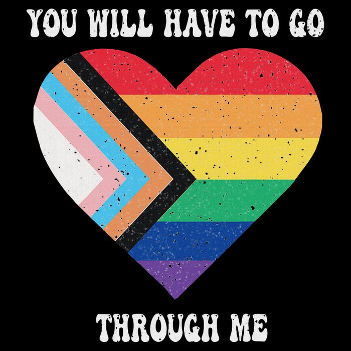 Retro You Will Have To Go Through Me Lgbtq Pride Day Wool Snapback Cap