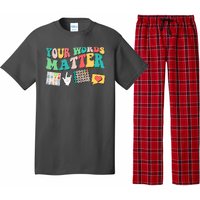 Retro Your Words Matters Speech Therapy Specialist Pajama Set