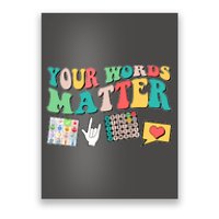 Retro Your Words Matters Speech Therapy Specialist Poster