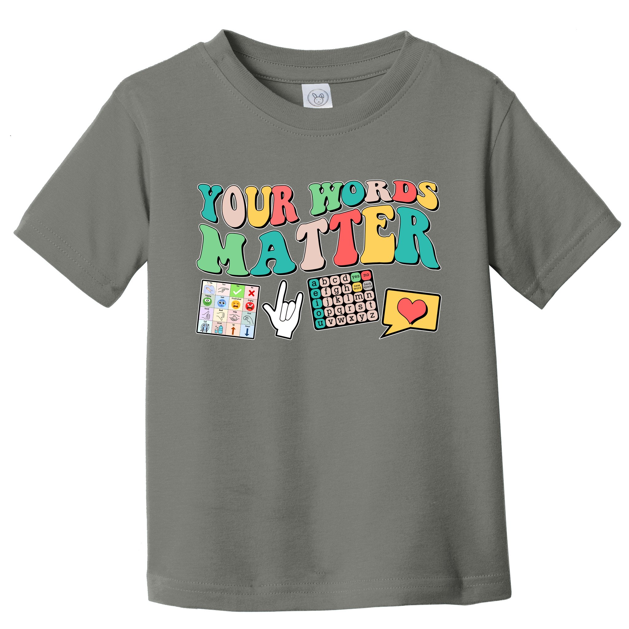 Retro Your Words Matters Speech Therapy Specialist Toddler T-Shirt