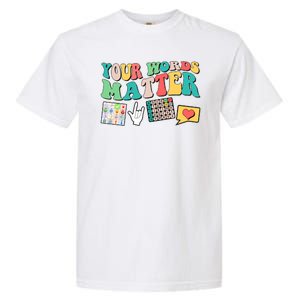 Retro Your Words Matters Speech Therapy Specialist Garment-Dyed Heavyweight T-Shirt