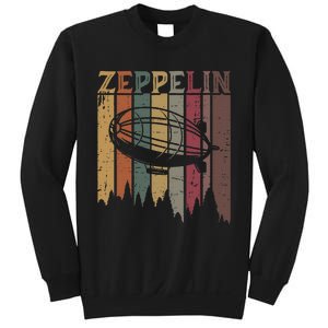 Retro Zeppelin 70s 80s Dirigible Airship Zepelin Zepplin Sweatshirt