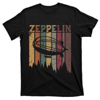 Retro Zeppelin 70s 80s Dirigible Airship Zepelin Zepplin T-Shirt