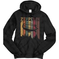 Retro Zeppelin 70s 80s Dirigible Airship Zepelin Zepplin Tie Dye Hoodie